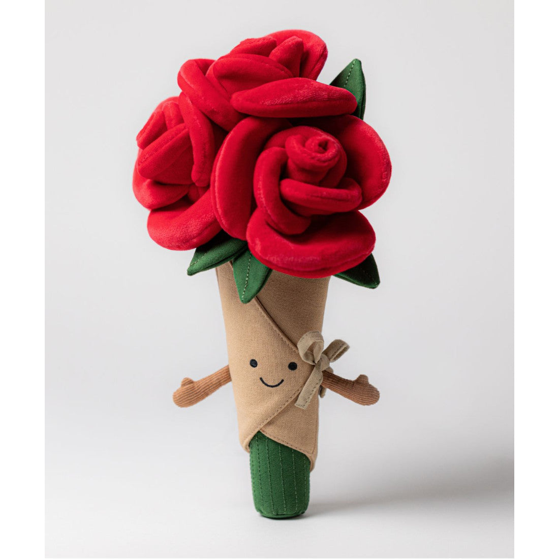 Maskotka Jellycat Amuseables – Bukiet Róż 30 cm, zdjęcie na jasnoszarym tle