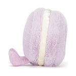 Maskotka Jellycat Amuseables – Makaronik Liliowy May 12 cm, widok z boku