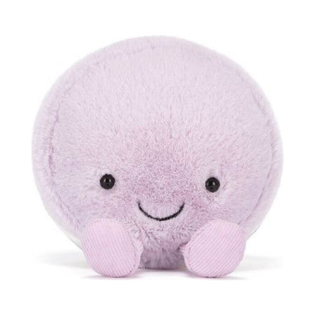 Maskotka Jellycat Amuseables – Makaronik Liliowy May 12 cm, widok z przodu