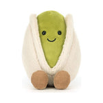 Maskotka Jellycat Amuseables – Pistacja 14 cm, zbliżenie na buzię