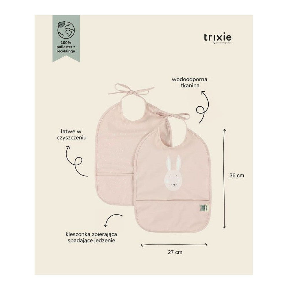 Wodoodporne śliniaki Królik Trixie – 2 szt., 36 × 27 cm – zdjęcie 2