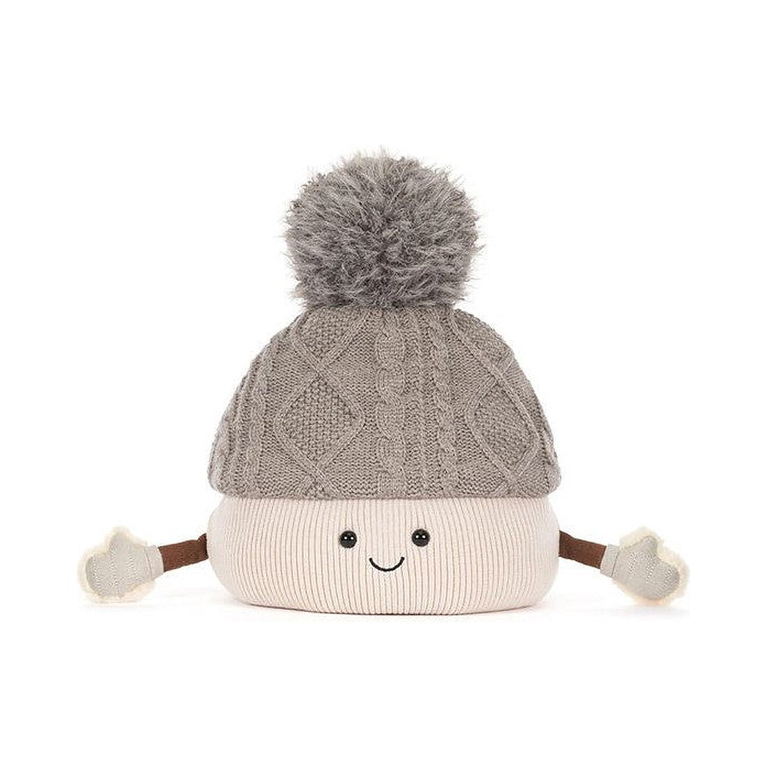 Maskotka Jellycat Amuseables – Czapka z Pomponem 26 cm, widok z przodu