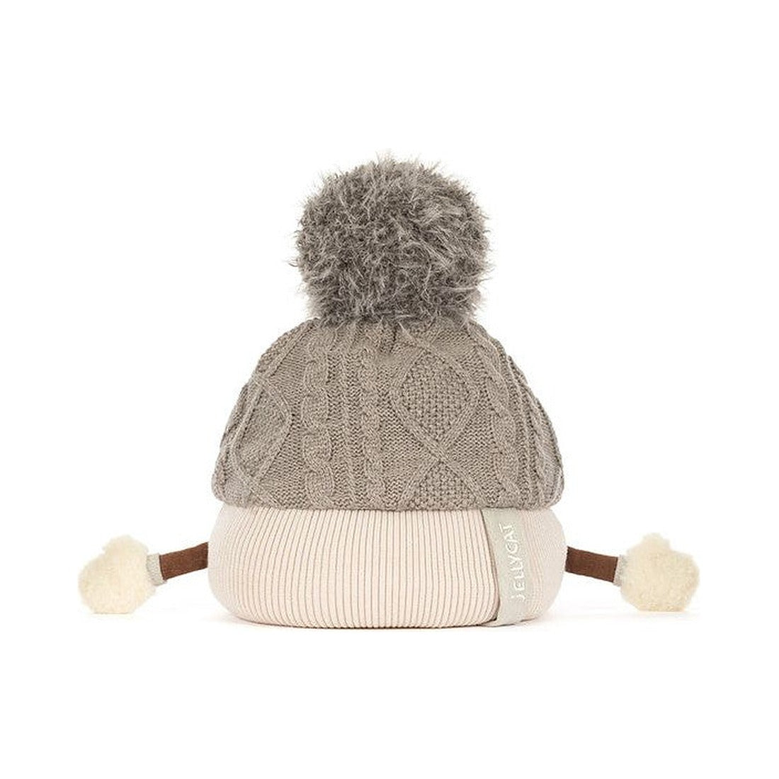 Maskotka Jellycat Amuseables – Czapka z Pomponem 26 cm, widok z tyłu