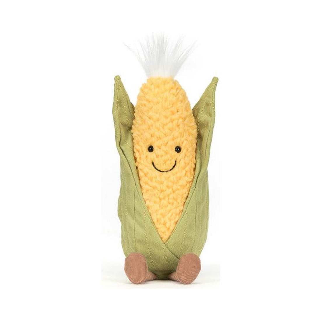 Maskotka Jellycat Amuseables – Kolba Kukurydzy 27 cm, widok z przodu