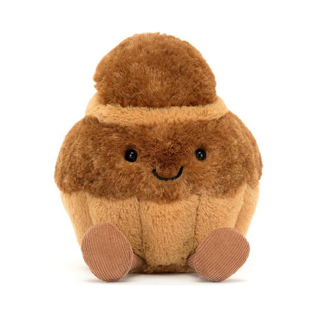 Maskotka Jellycat Amuseables – Brioche Brigitte 15 cm, widok z przodu
