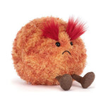 Maskotka Jellycat Amuseables – Planeta Mars 16 cm, zbliżenie na marsową minę