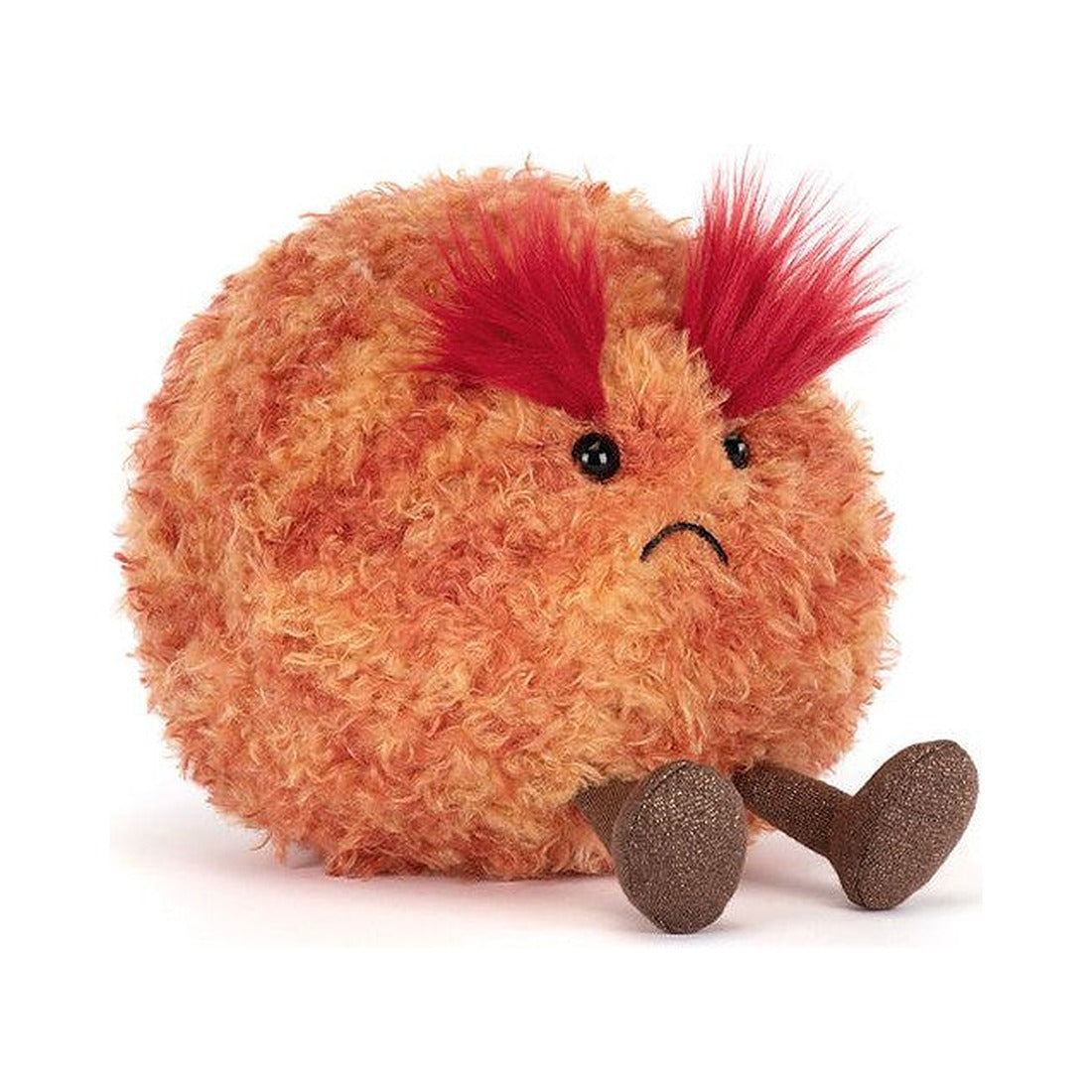 Maskotka Jellycat Amuseables – Planeta Mars 16 cm, zbliżenie na marsową minę