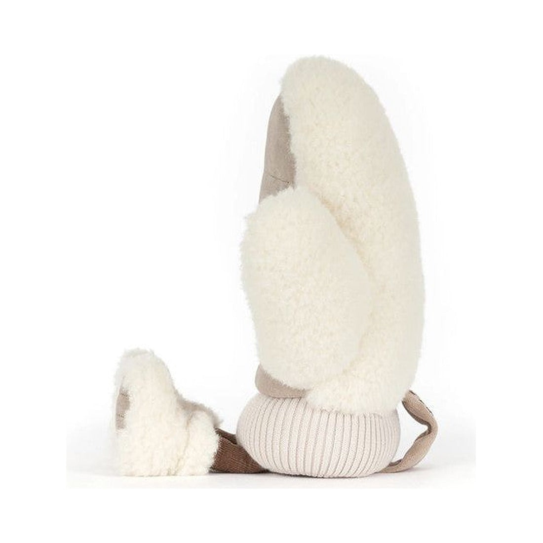 Maskotka Jellycat Amuseables – Rękawiczka 27 cm, zbliżenie na haftowaną naszywkę