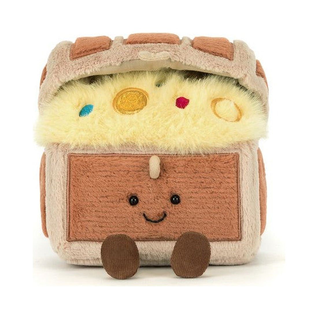 Maskotka Jellycat Amuseables – Skrzynia Skarbów 19 cm, widok z przodu