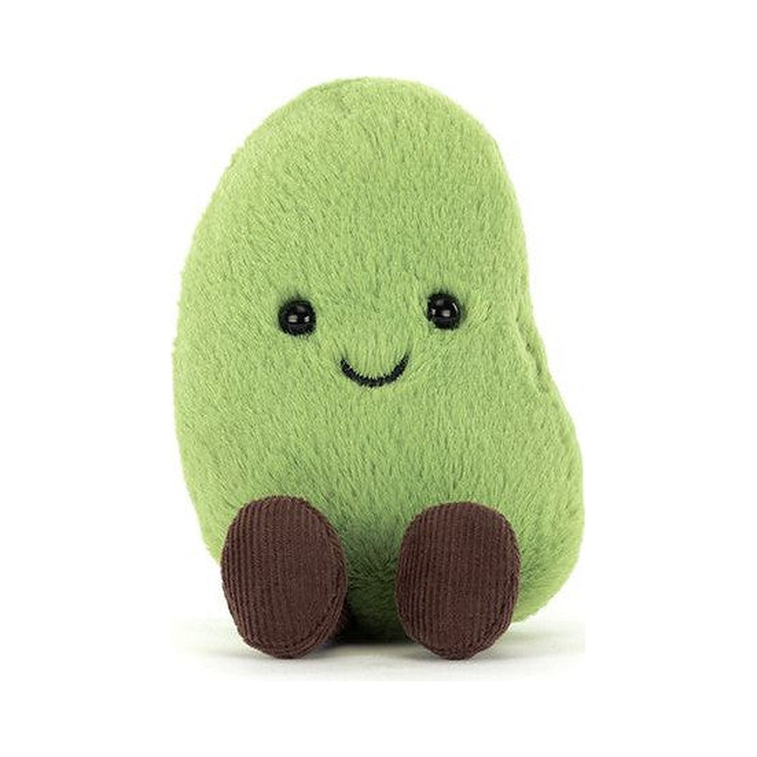 Maskotka Jellycat Amuseables – Zielona Fasola 13 cm, widok z przodu