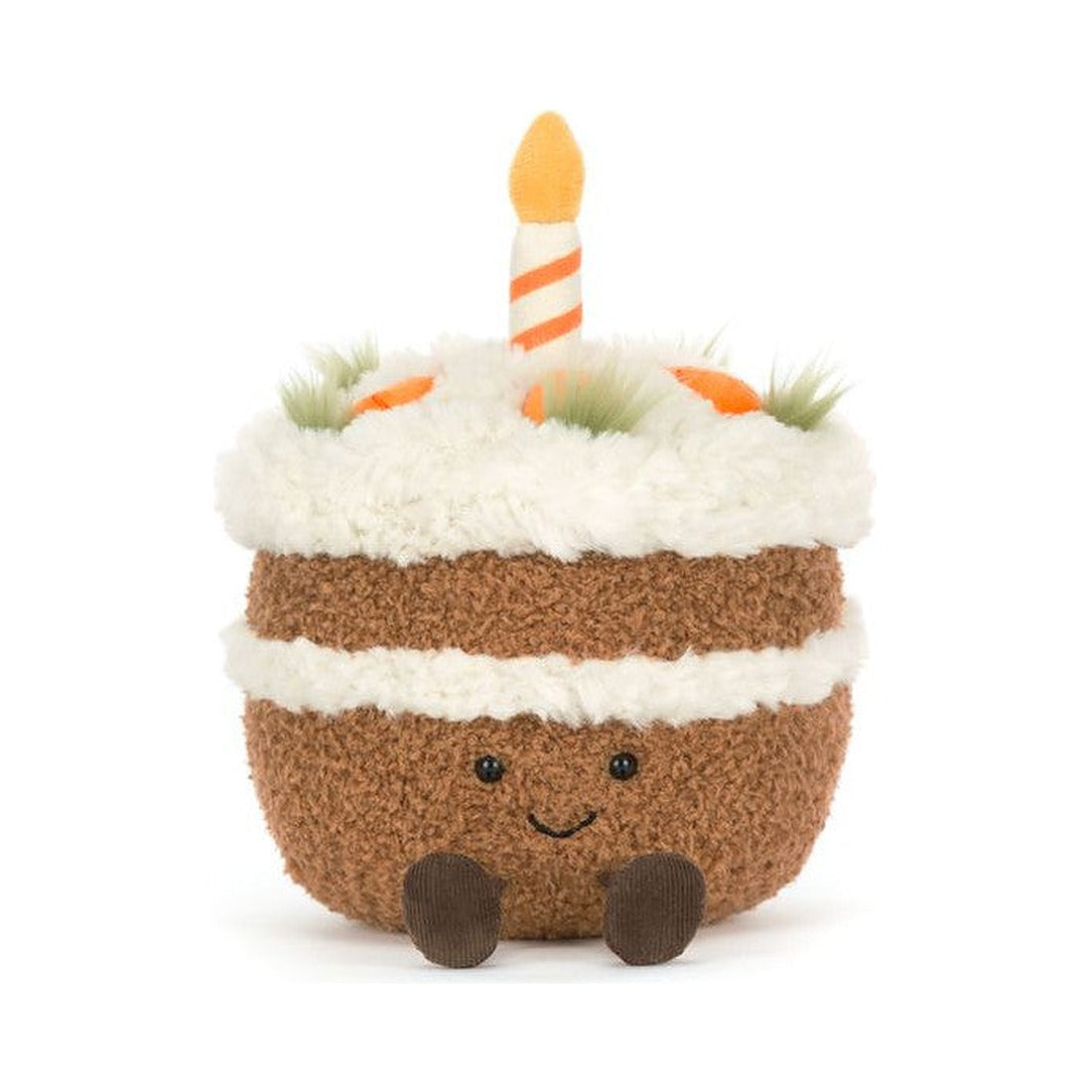 Maskotka Jellycat Amuseables – Ciasto Marchewkowe 15 cm, widok z przodu