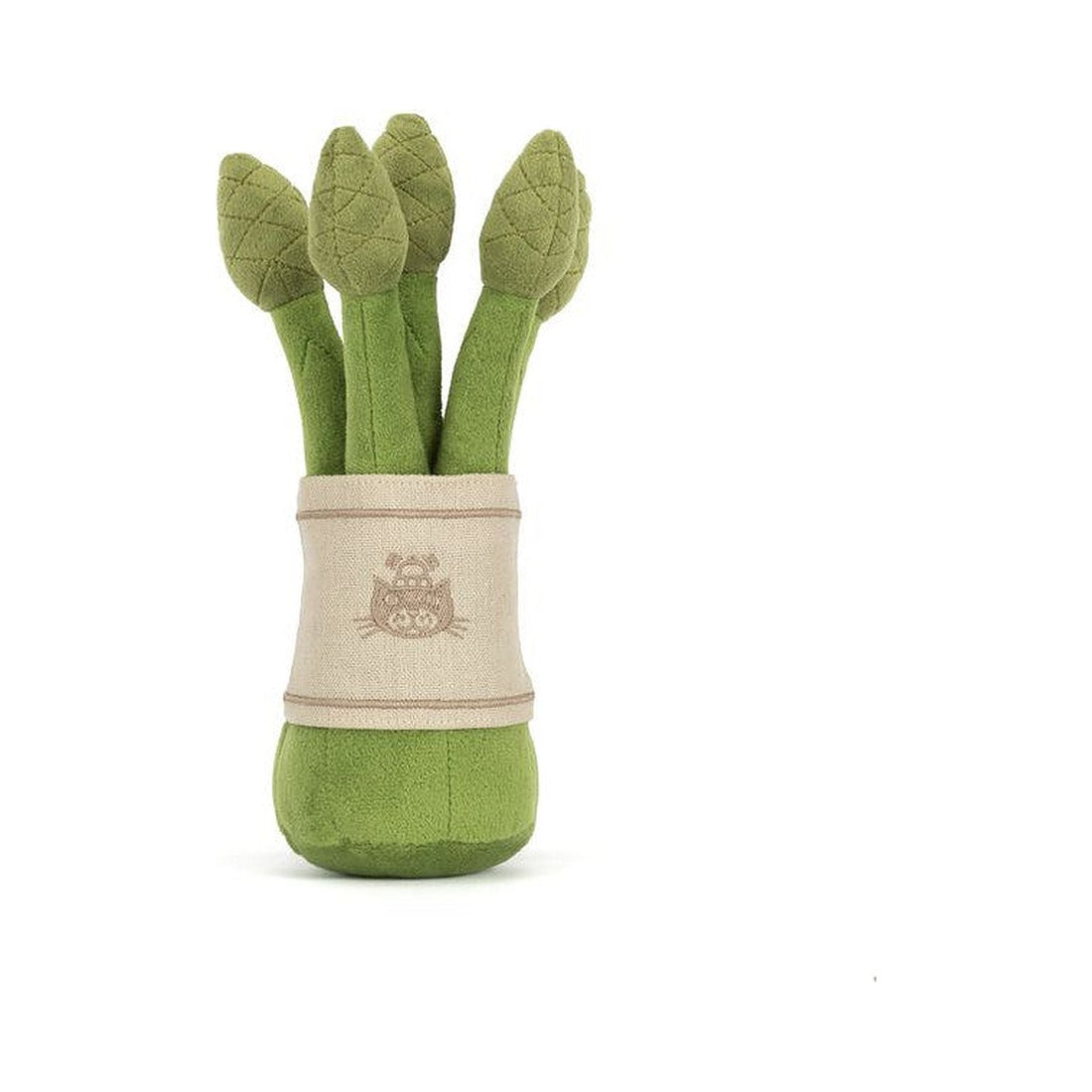 Maskotka Jellycat Amuseables – Szparagi 22 cm, widok z tyłu