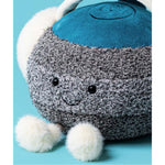 Maskotka Jellycat Amuseables – Kamień do Curlingu 24 cm, zbliżenie na buzię i stópki