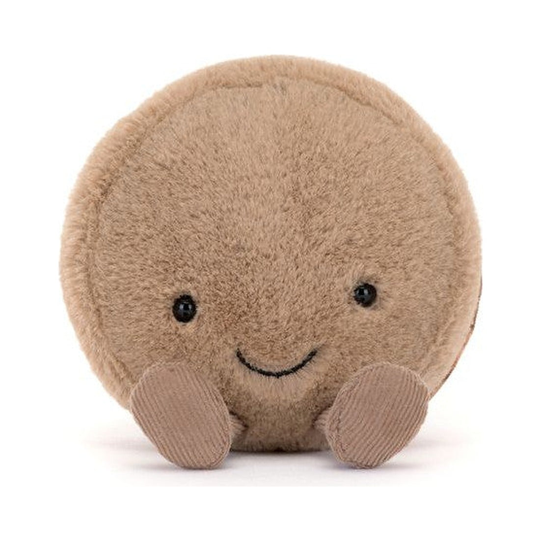 Maskotka Jellycat Amuseables – Makaronik Czekoladowy Mona 12 cm, widok z przodu