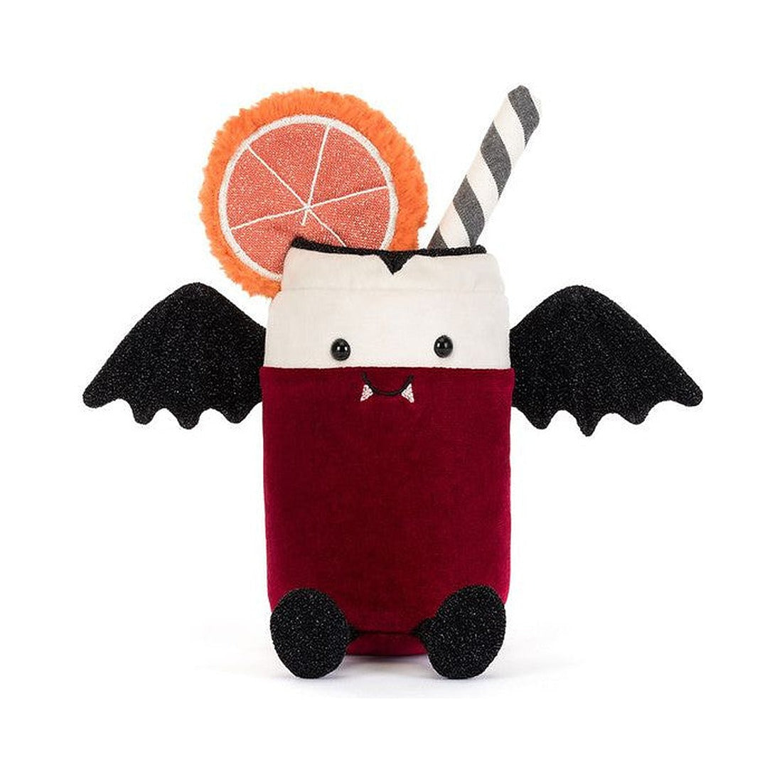 Maskotka Jellycat Amuseables – Napój Wampirek 16 cm, widok z przodu