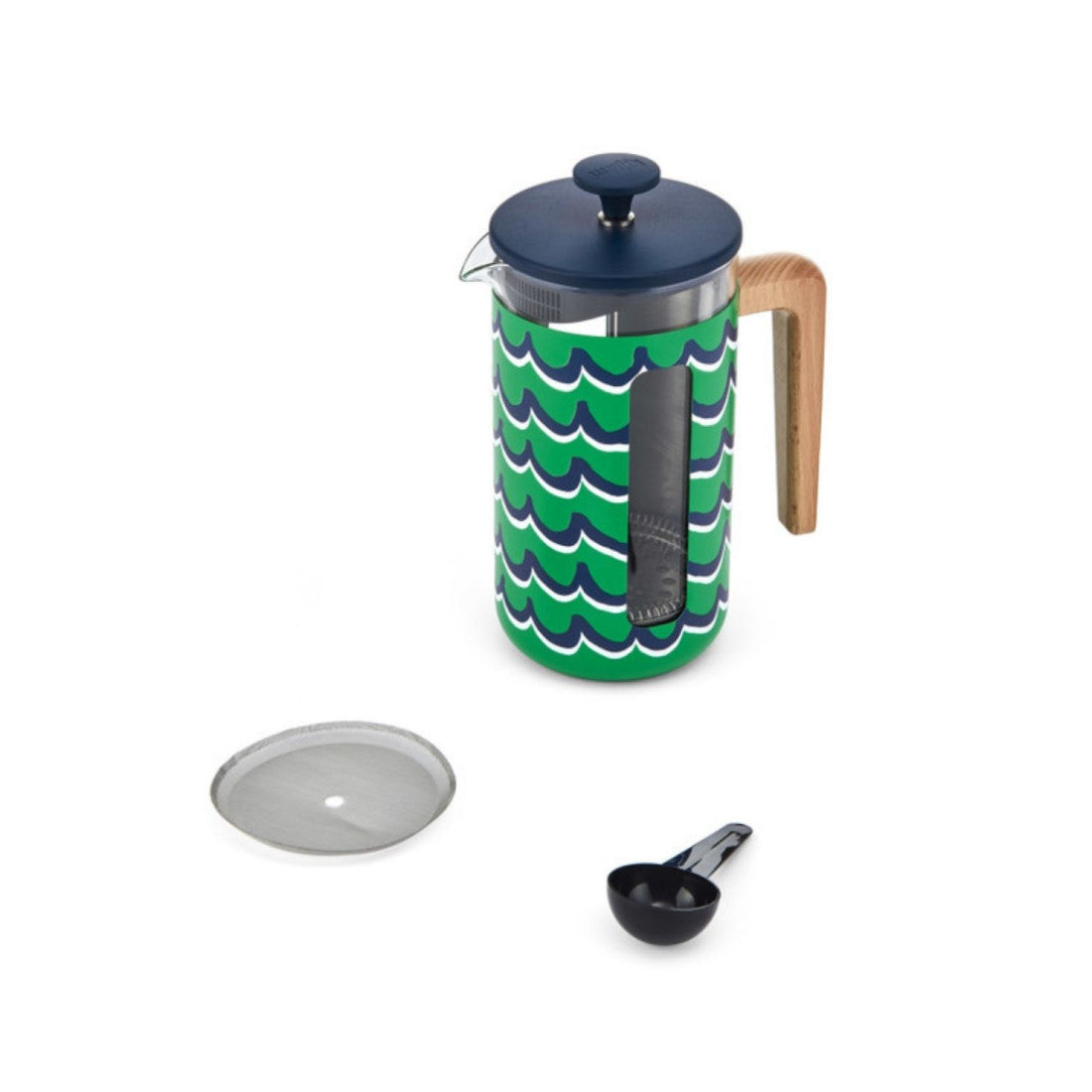 Zaparzacz do kawy French Press Pisa La Cafetière – Cyan Tides, 8 filiżanek – zdjęcie 3