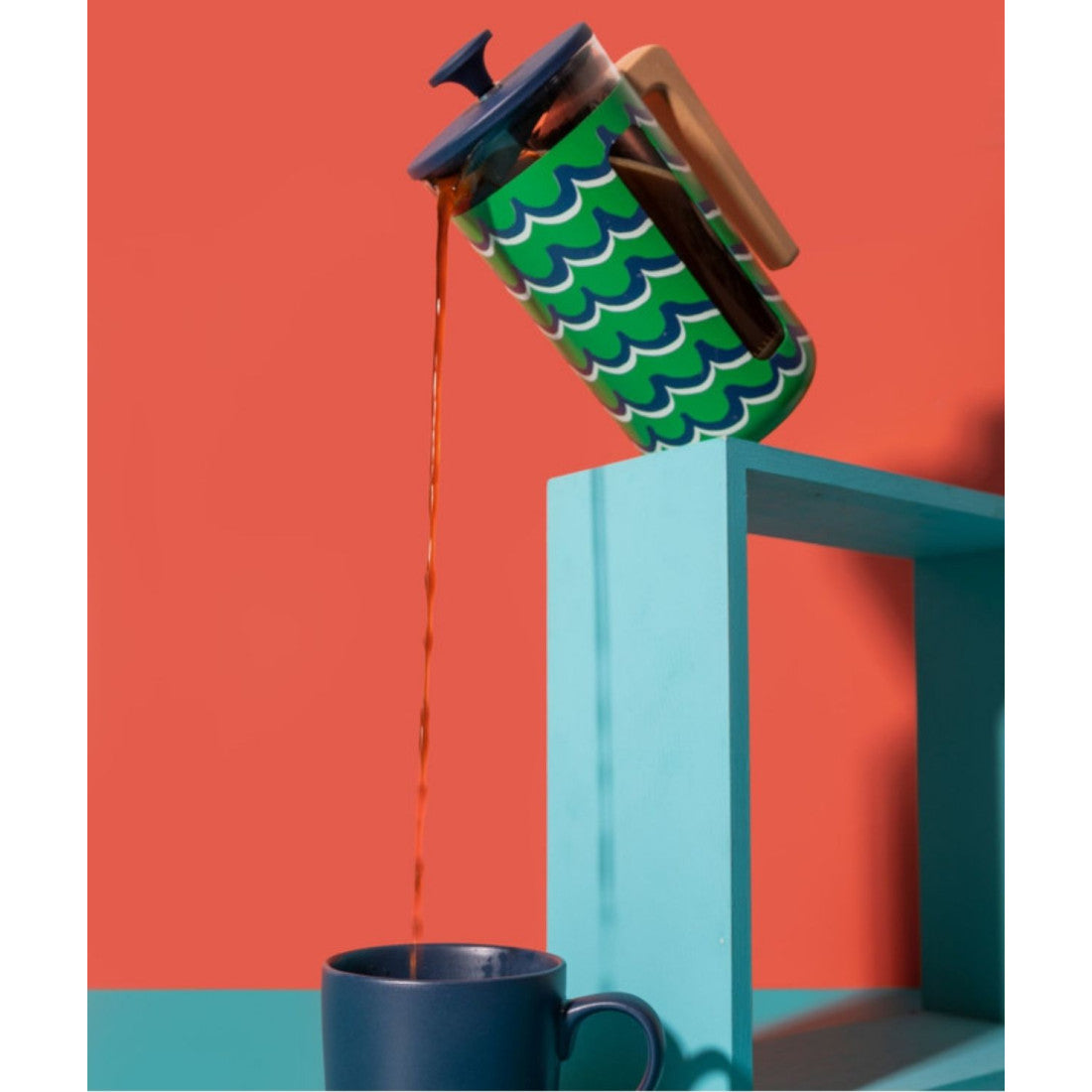 Zaparzacz do kawy French Press Pisa La Cafetière – Cyan Tides, 8 filiżanek – zdjęcie 5