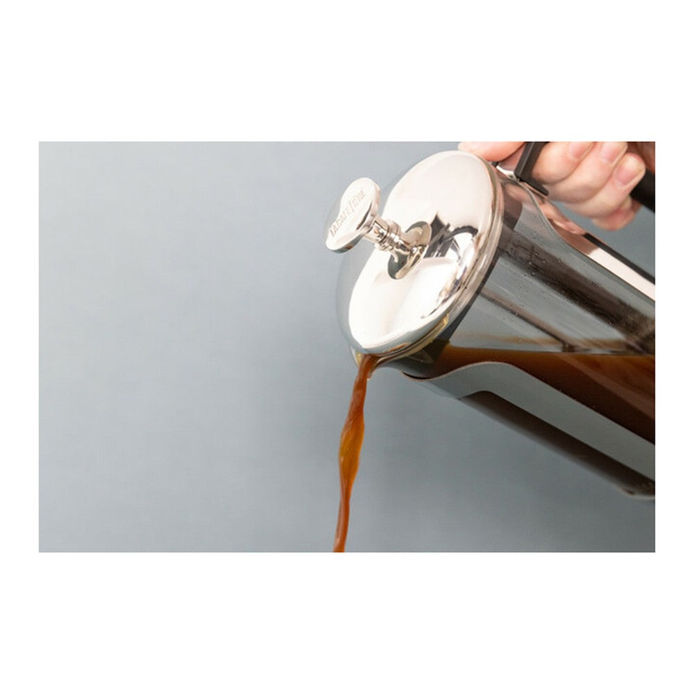 Zaparzacz do kawy French Press Roma La Cafetière – srebrny, 1 l – zdjęcie 3