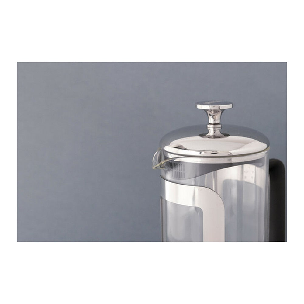 Zaparzacz do kawy French Press Roma La Cafetière – srebrny, 800 ml – zdjęcie 2
