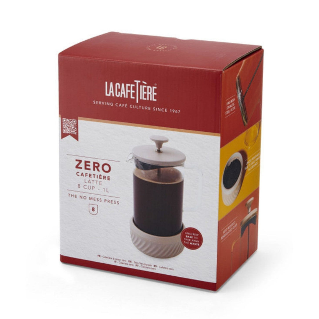 Zaparzacz do kawy French Press Zero La Cafetière – kremowy 1 litr – zdjęcie 7
