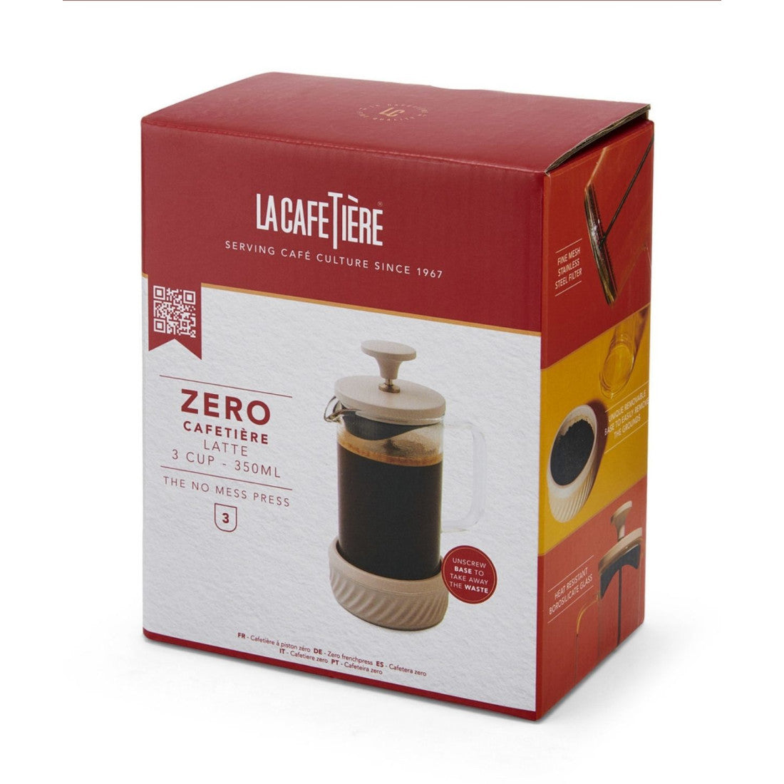 Zaparzacz do kawy French Press Zero La Cafetière – kremowy 350 ml – zdjęcie 7