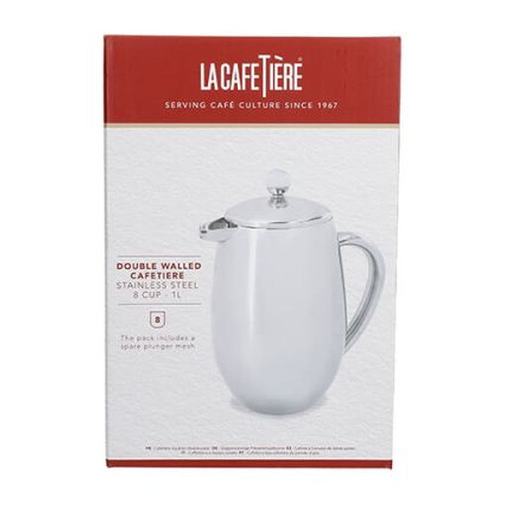 Zaparzacz do kawy i herbaty z podwójnymi ściankami La Cafetière – srebrny 1 l – zdjęcie 6