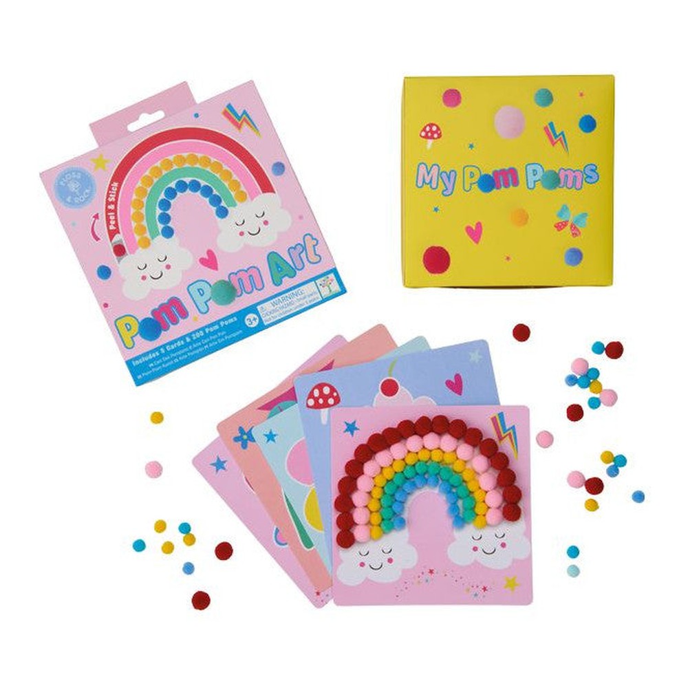 Zestaw kreatywny Pom Pom Art Tęczowe Wróżki Floss & Rock – ok. 200 pomponów – zdjęcie 2