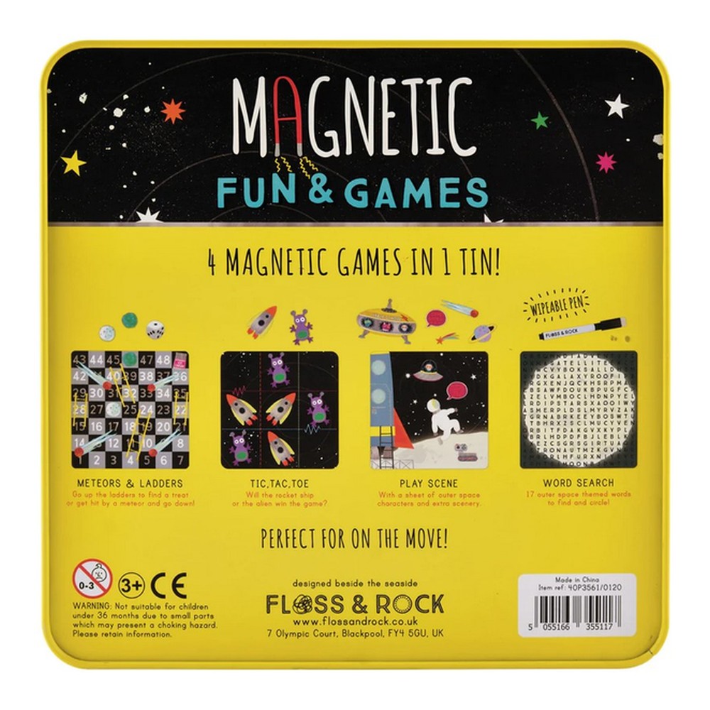 Zestaw magnetycznych gier i zabaw 4 w 1 Kosmos Floss & Rock – zdjęcie 8