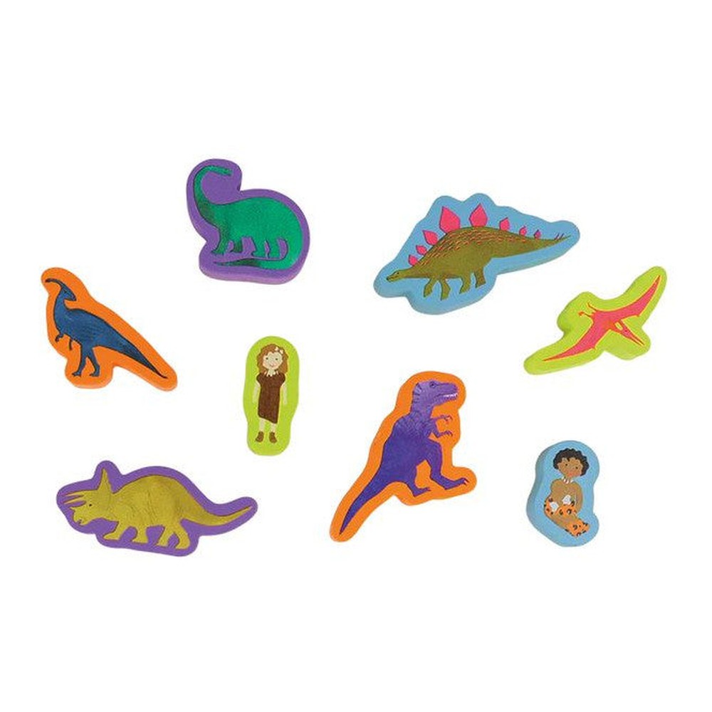 Zestaw pieczątek i książeczka Dinozaury Floss & Rock – 8 stempli – zdjęcie 4