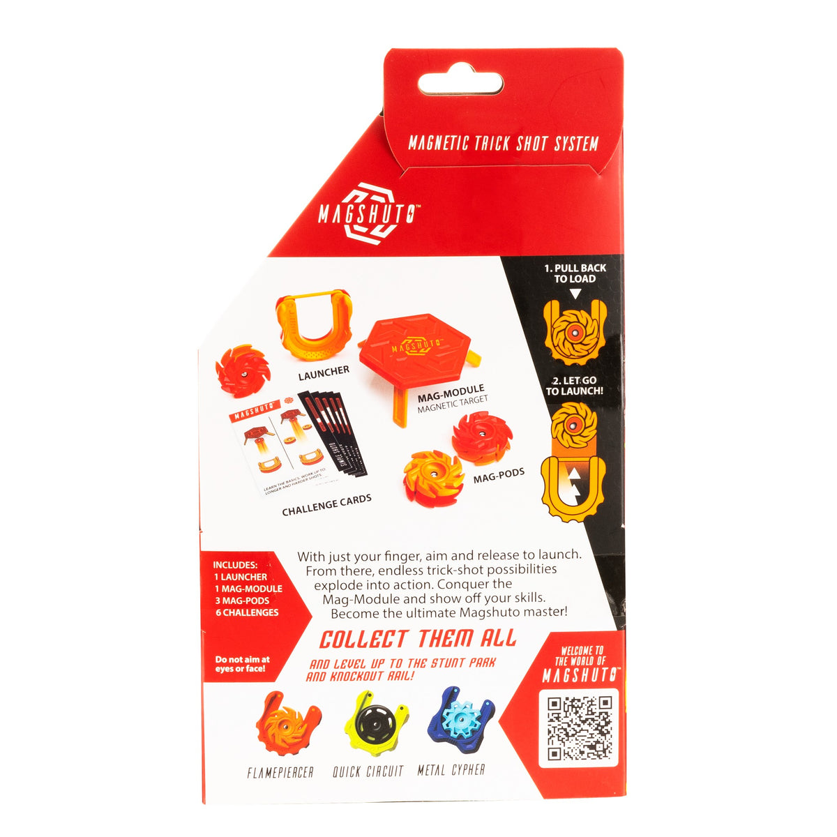 Zestaw startowy MagShuto Fat Brain Toy Co. – Flamepiercer, czerwony – zdjęcie 7
