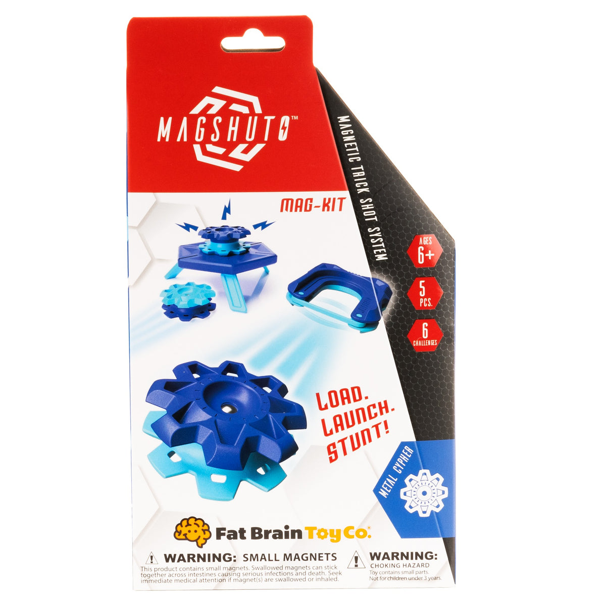 Zestaw startowy MagShuto Fat Brain Toy Co. – Metal Cypher, niebieski – zdjęcie 7