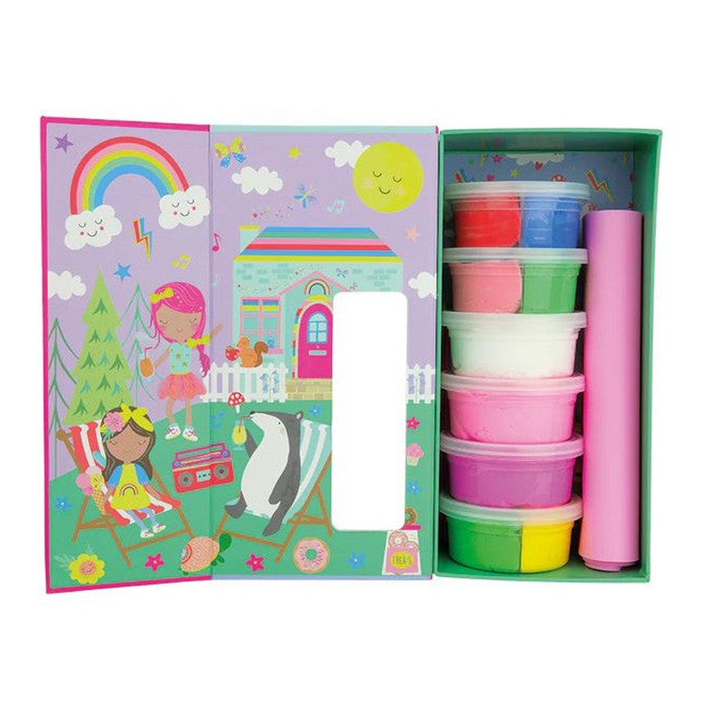 Zestaw z gliną do modelowania Tęczowe Wróżki Clay & Play Floss & Rock – 10 kolorów – zdjęcie 2
