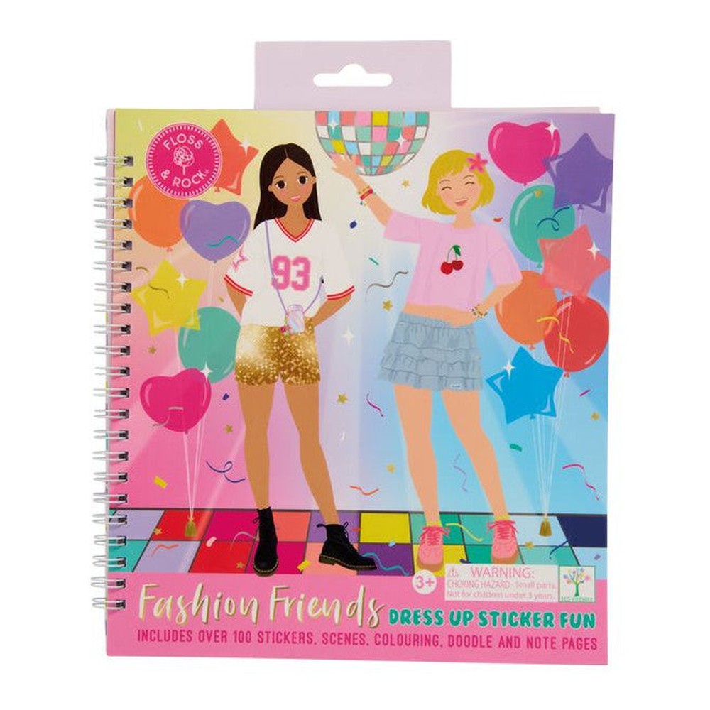 Zeszyty Ubieranki z naklejkami Fashion Friends Floss & Rock – 3 szt., mix wzorów – zdjęcie 3