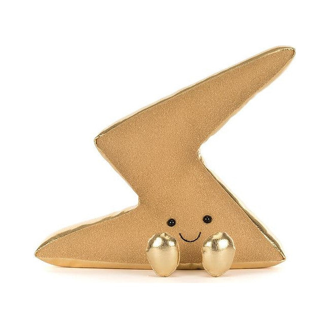 Maskotka Jellycat Amuseables – Złota Błyskawica Zapperty 24 cm, widok z przodu